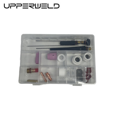 24PCS Alumine et buse transparente TIG Soudage Torche pièces de rechange pour le support personnalisé