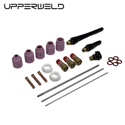 Réalisez des soudures TIG parfaites avec des accessoires de torche de soudage TIG UPPERWELD 29PCS et des lentilles à gaz