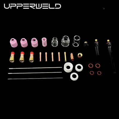 53N Pièces détachées TIG à buse en céramique et transparente 38PCS accessoires de torches de soudage TIG