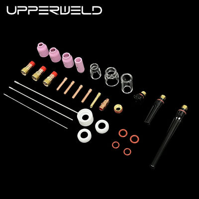 53N Pièces détachées TIG à buse en céramique et transparente 38PCS accessoires de torches de soudage TIG