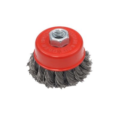 Soutien personnalisé 3 pouces brosse à roues en fil de fer tordu pour les consommables de soudage M14 * 75 * 2mm