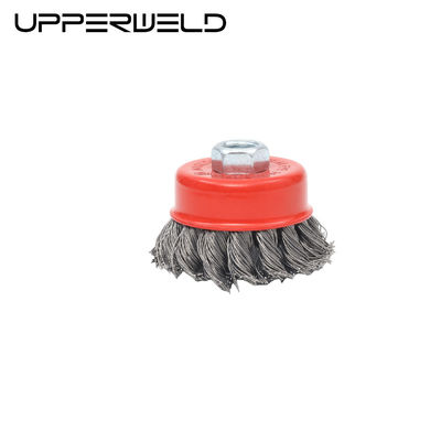 Soutien personnalisé 3 pouces brosse à roues en fil de fer tordu pour les consommables de soudage M14 * 75 * 2mm
