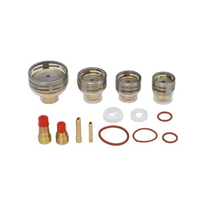 TIG accessoires de soudage 26pc Kit Lentille à gaz pour WP9 20 WP 17 18 26 TIG Clear Champagne Nozzle