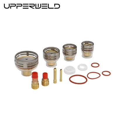 TIG accessoires de soudage 26pc Kit Lentille à gaz pour WP9 20 WP 17 18 26 TIG Clear Champagne Nozzle