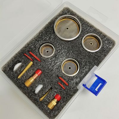 TIG accessoires de soudage 26pc Kit Lentille à gaz pour WP9 20 WP 17 18 26 TIG Clear Champagne Nozzle