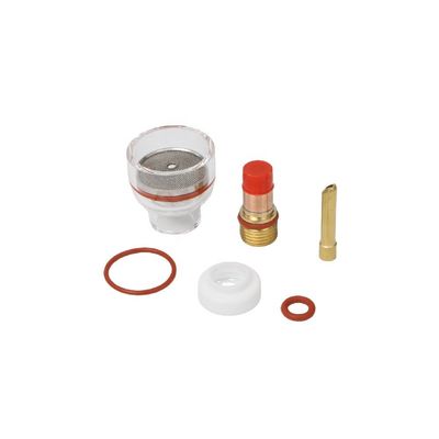 Les consommables pour tasses TIG durables WP17 18 26 TIG Grand kit de buse transparente au champagne avec corps de collet