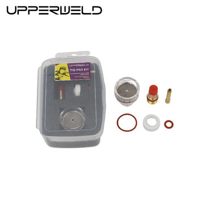 Les consommables pour tasses TIG durables WP17 18 26 TIG Grand kit de buse transparente au champagne avec corps de collet