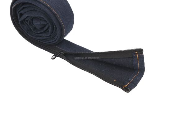 Couverture de câble de torche de soudage TIG de 4 m avec veste fermeture à glissière cow-boy style bleu