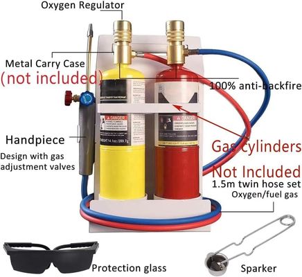 Oxygen MAPP Torch Kit pour la soudure et le brasage à température allant jusqu'à 3550C
