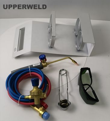 Kit portable de lampes à chauffage à bouteille d'oxygène avec lunettes de sécurité et de température de 3550 °C