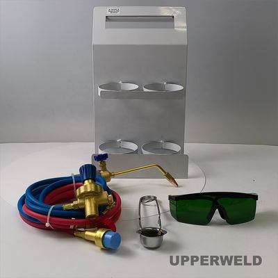 Kit portable de lampes à chauffage à bouteille d'oxygène avec lunettes de sécurité et de température de 3550 °C